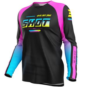Shot Draw Block Kinder Motocross Jersey Rosa