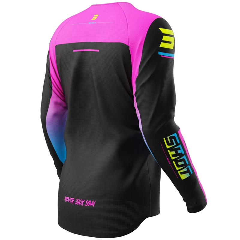 Shot Draw Block Kinder Motocross Jersey Rosa