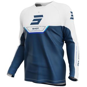 Shot Draw Daytona Kinder Motocross Trikot Blau
