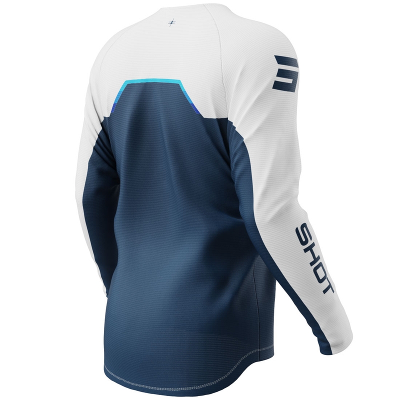 Shot Draw Daytona Kinder Motocross Trikot Blau
