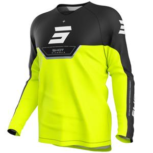 Shot Draw Daytona Kinder Motocross-Trikot fluo gelb