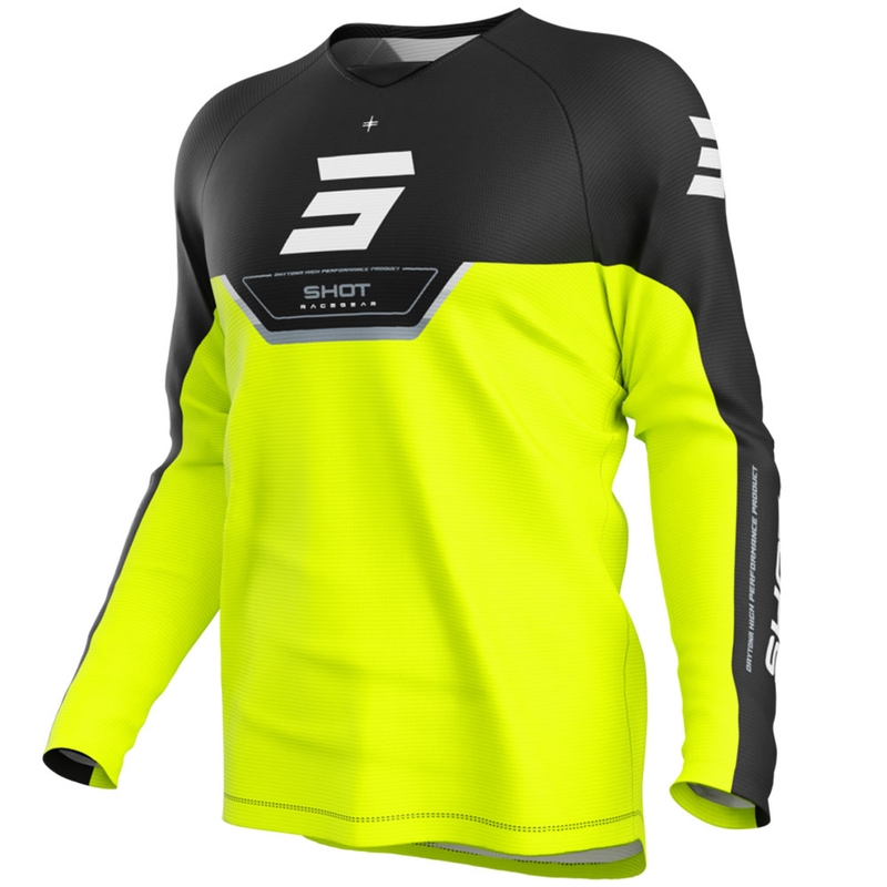 Shot Draw Daytona Kinder Motocross-Trikot fluo gelb