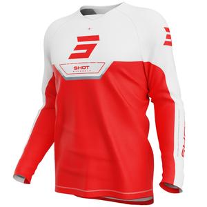 Shot Draw Daytona Kinder Motocross Trikot Rot