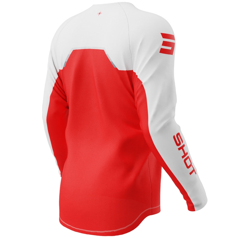 Shot Draw Daytona Kinder Motocross Trikot Rot