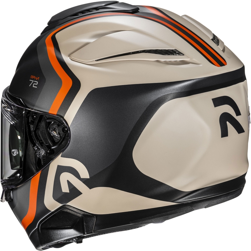 Integralhelm Motorrad HJC RPHA 72 Ernem MC7SF schwarz-beige-orange