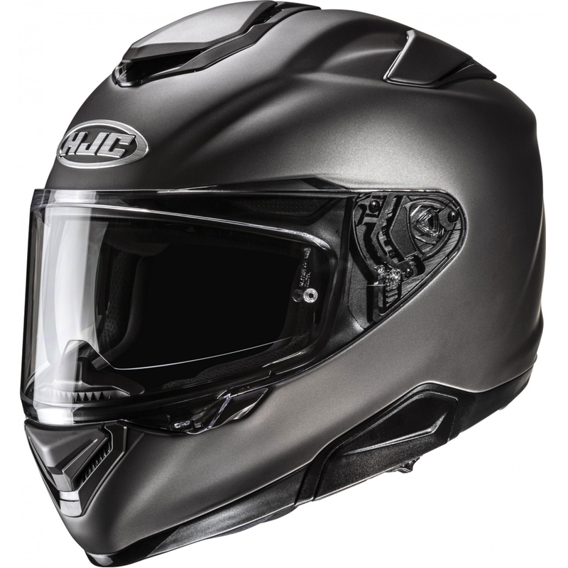 HJC RPHA 72 Solid Integralhelm für Motorradfahrer, halbmattes Titan
