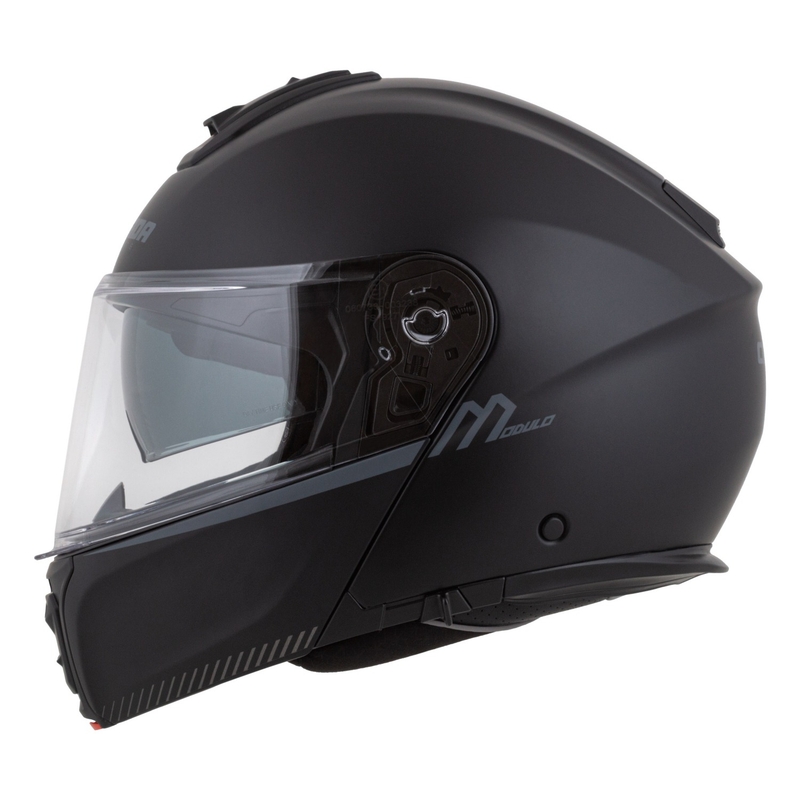 Cassida Modulo 2.1 Compass Motorrad-Klapphelm matt schwarz-grau