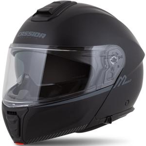 Cassida Modulo 2.1 Compass Motorrad-Klapphelm matt schwarz-grau