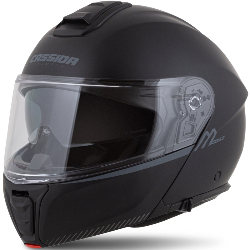 Cassida Modulo 2.1 Compass Motorrad-Klapphelm matt schwarz-grau