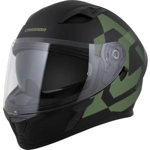 Cassida Orbit Grind Integralhelm Motorrad mattschwarz-dunkelgrün