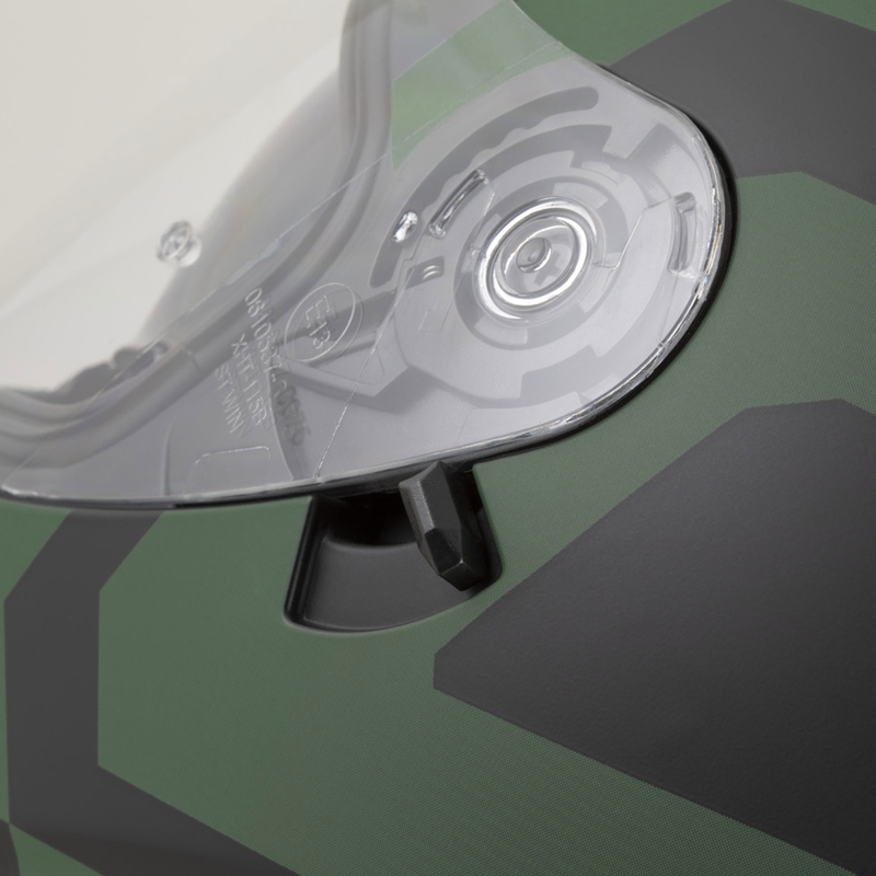 Cassida Orbit Grind Integralhelm Motorrad mattschwarz-dunkelgrün