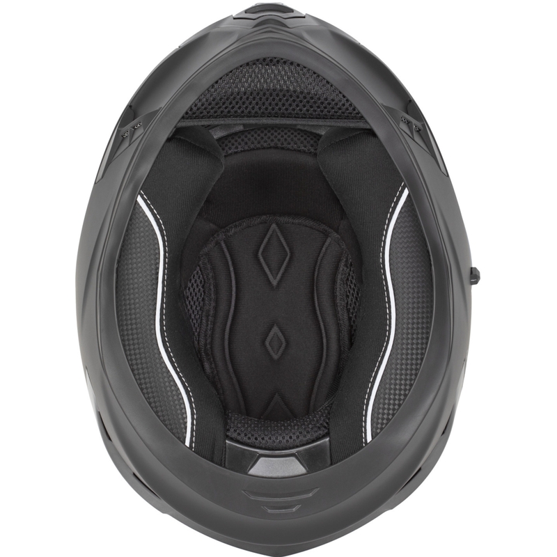 Cassida Orbit Grind Motorrad Integralhelm matt schwarz-rot