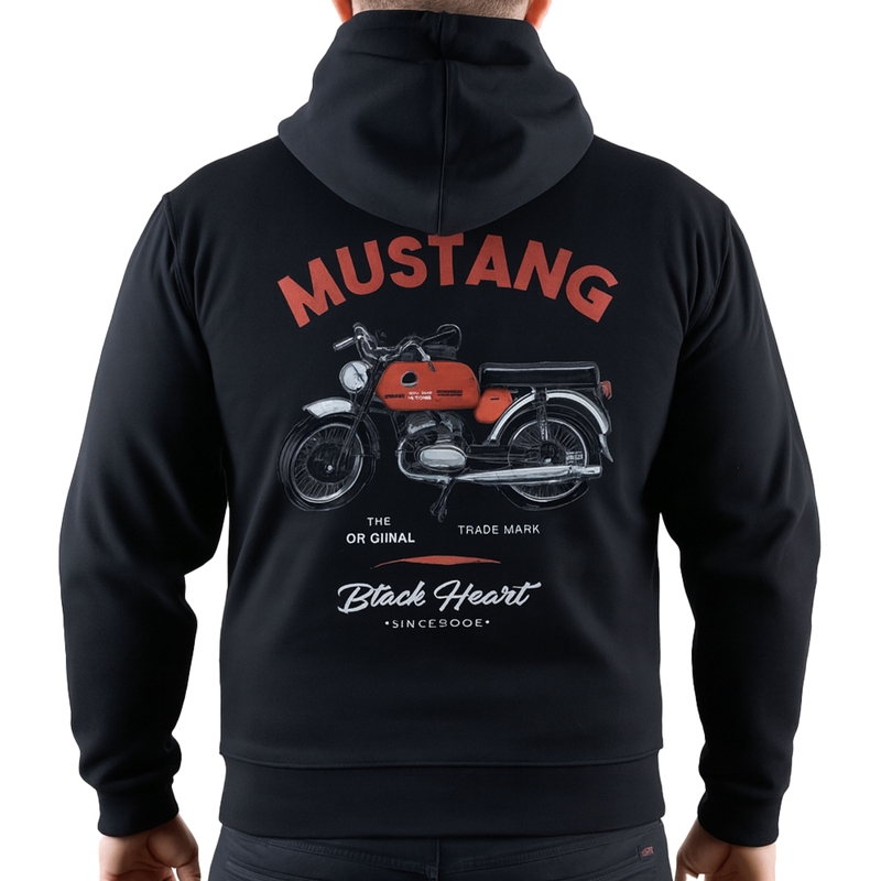 Black Heart Mustang Sweatshirt schwarz