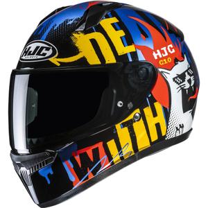 Kinder-Integralhelm HJC C10 Fop MC23 schwarz-blau-rot