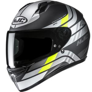 Integralhelm Motorrad HJC C10 Hiper MC3HSF schwarz-silber-gelb
