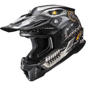 Motocrosshelm HJC C50 Mecha Beast MC5SF schwarz-grau