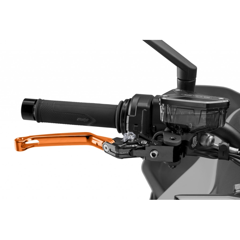 Bremsehebel ohne Adapter PUIG 4.0 foldable orange/titan