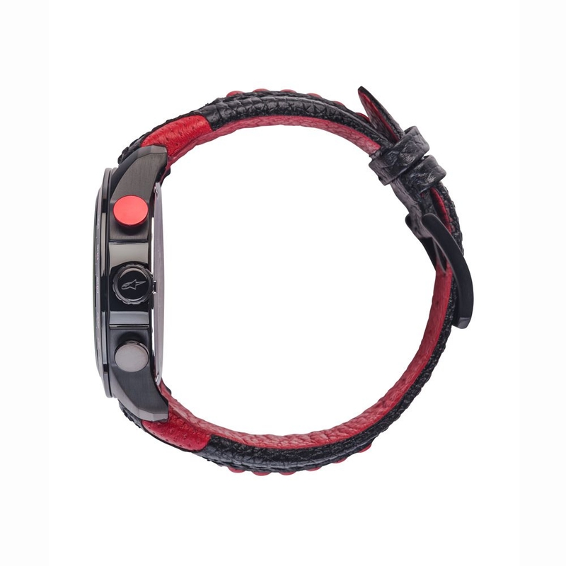 Alpinestars Tech Race Chrono schwarz und rot Uhr