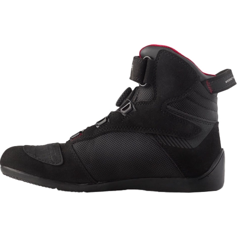 Shima Exo Vented Damen-Motorradstiefel, schwarz-grau-rot