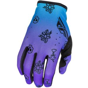 Motocross-Handschuhe FLY Racing - USA Lite Outline lila-blau-schwarz