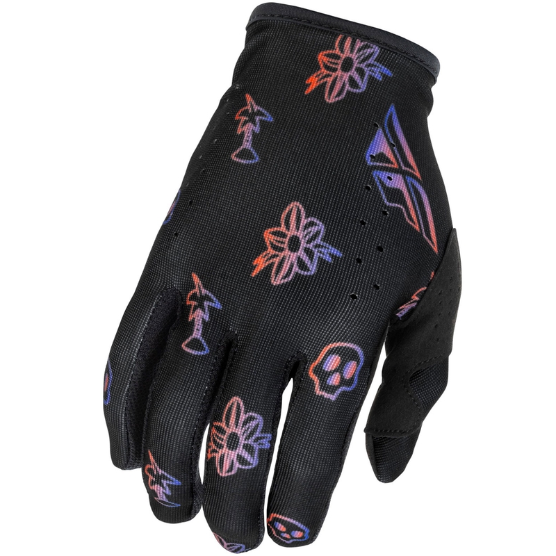 Motocrosshandschuhe FLY Racing - USA Lite Outline schwarz-rot-lila