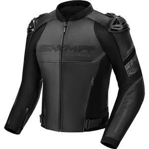 Shima Bandit 2.0 Leder-Motorradjacke schwarz-schwarz