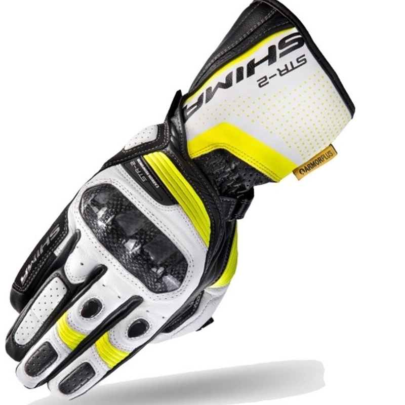 Handschuhe Shima STR-2 schwarz-weiß-fluorgelb