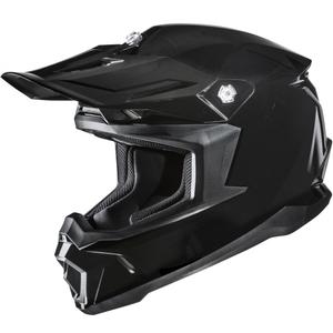 Motocross Helm HJC C50 Solid metallic schwarz