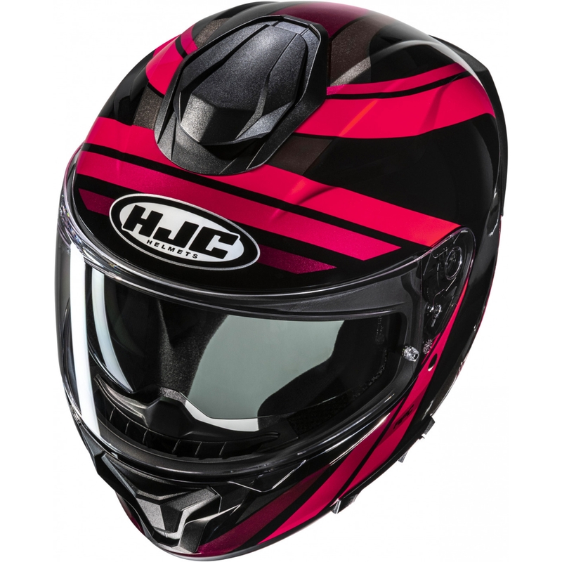 Integralhelm Motorrad HJC C71 Faber MC1 schwarz-rot
