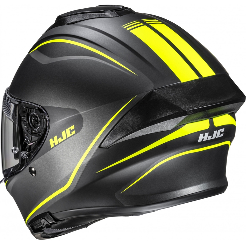 Integralhelm Motorrad HJC C71 Quez MC3HSF schwarz-fluo gelb