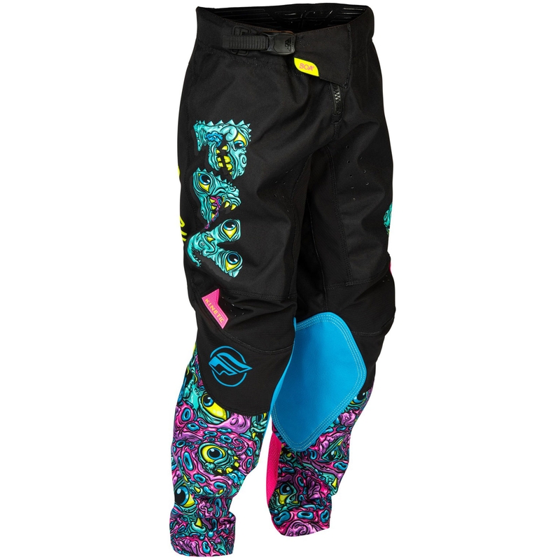 Kinder Motocrosshose FLY Racing - USA Kinetic Mutant schwarz-mehrfarbig