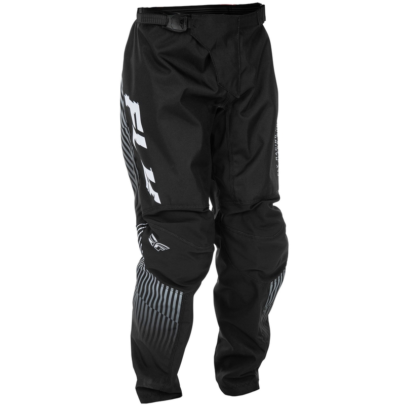 FLY Racing Kinder Motocross Hose - USA F-16 Schwarz-Weiß