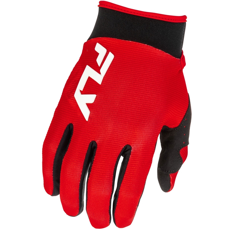 Kinder Motocrosshandschuhe FLY Racing - USA F-16 rot-schwarz-weiß