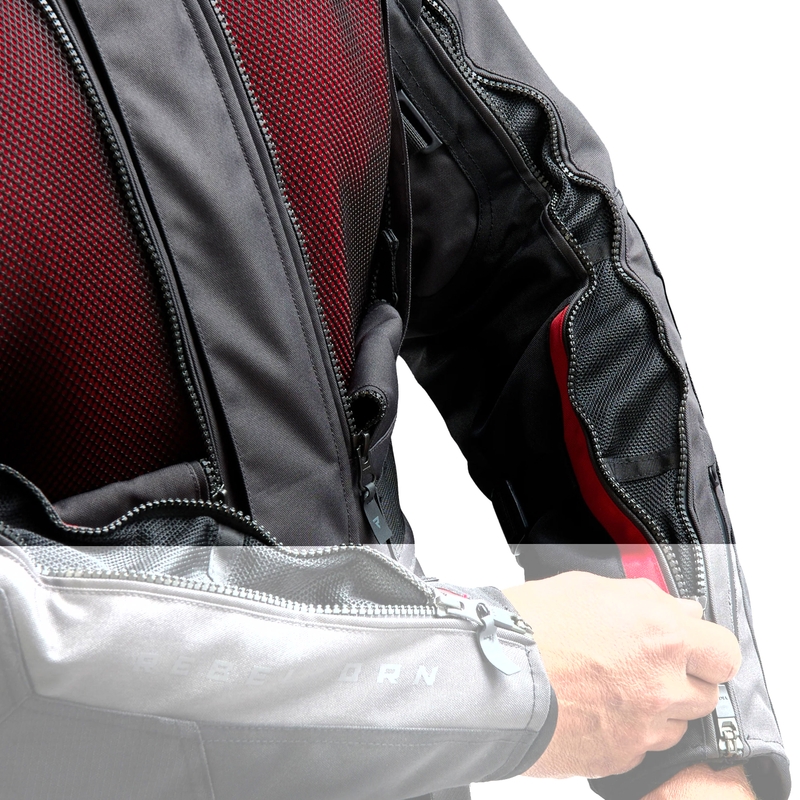 Rebelhorn Cubby V Motorradjacke schwarz-anthrazit-rot