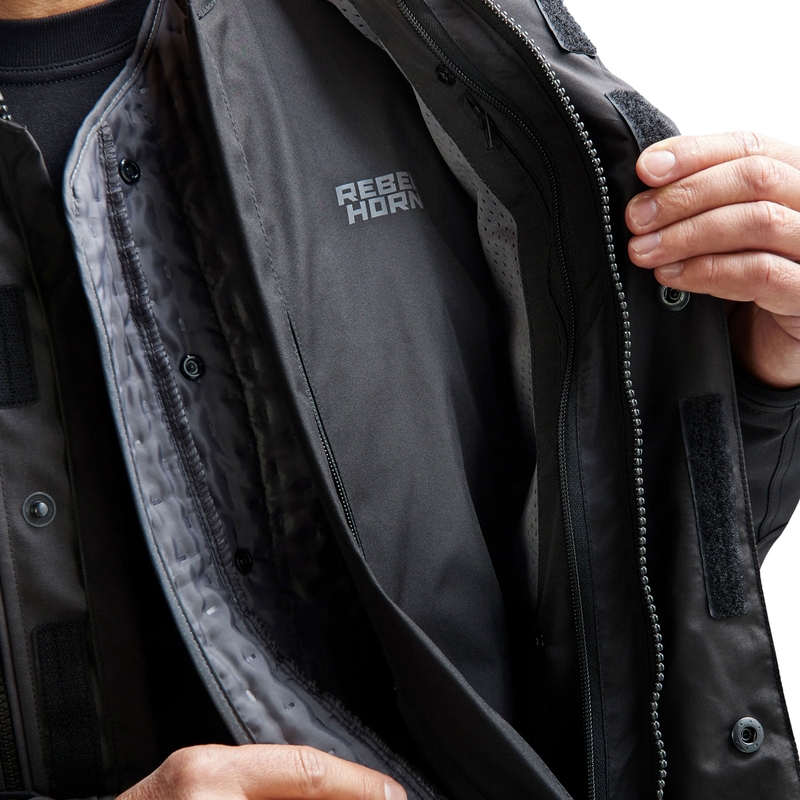 Rebelhorn Cubby V Motorradjacke schwarz-anthrazit-rot