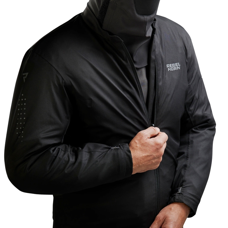 Rebelhorn Cubby V Motorradjacke schwarz-anthrazit-rot