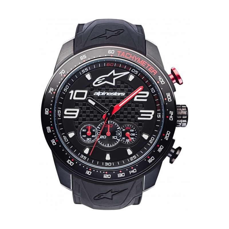 Alpinestars Tech Chrono PVD schwarz-rot Uhr
