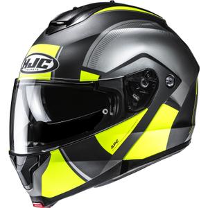 Klapphelm Motorrad HJC C91N Jyn MC3HSF schwarz-grau-fluogelb