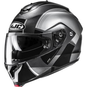 HJC C91N Jyn MC5 Motorrad Klapphelm Schwarz-Silber