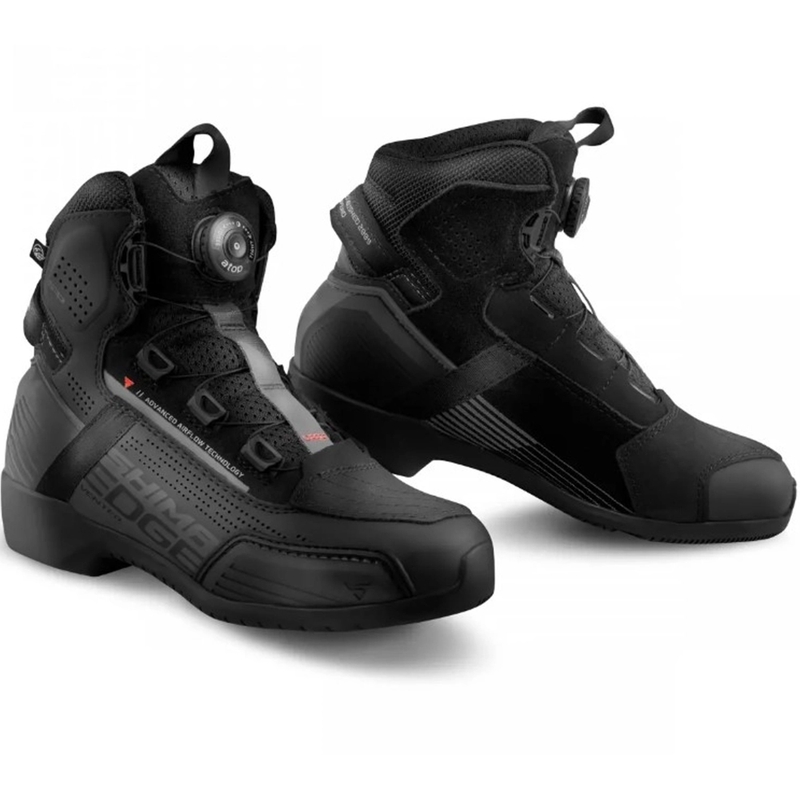 Damen Shima Edge Vent Motorradstiefel Schwarz