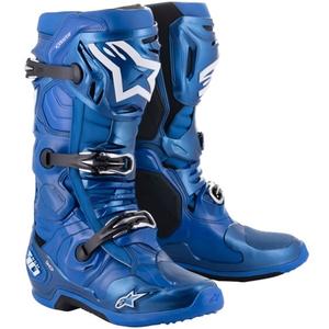 Alpinestars Tech 10 Motorradstiefel blau-schwarz-weiß