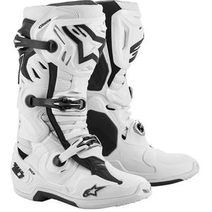 Alpinestars Tech 10 Supervented Motorradstiefel Perforiert Weiß