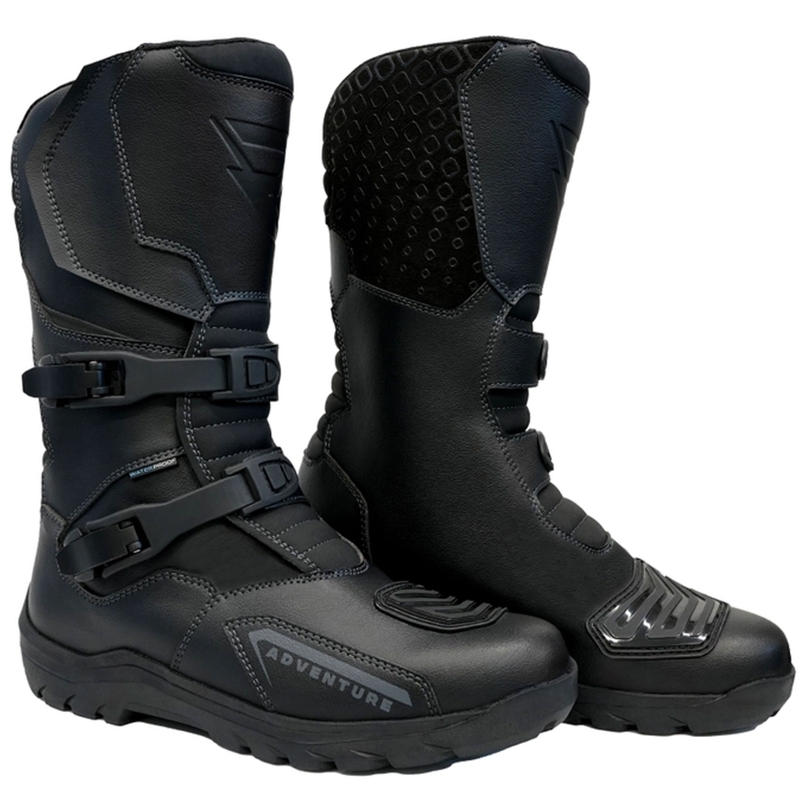 Street Racer Adventure WP Motorradstiefel Schwarz