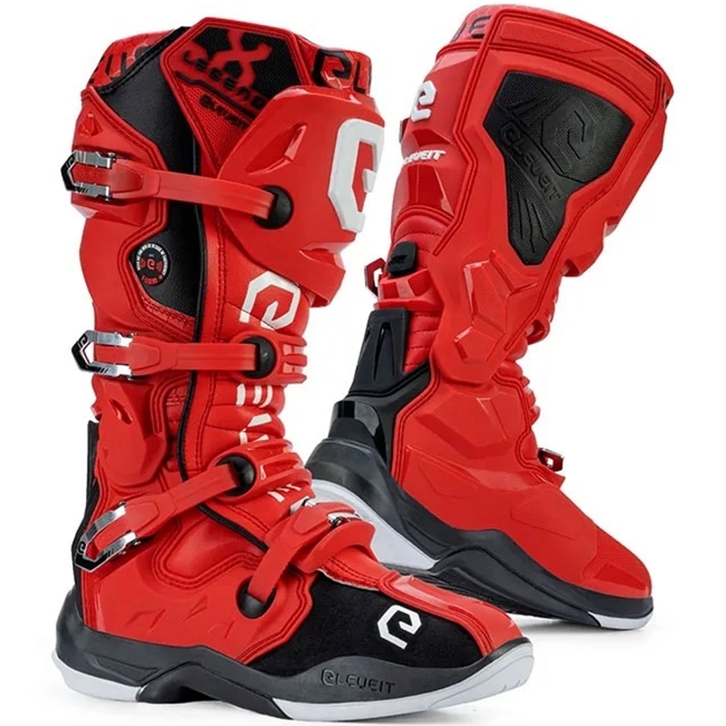 Eleveit X-Legend Motorradstiefel rot
