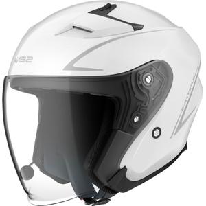 Offener Motorradhelm SENA Outstar S glänzend weiß