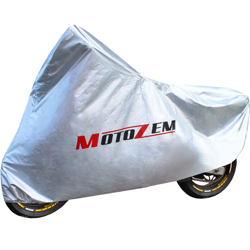 MotoZem Motorrad-Abdeckplane - silber