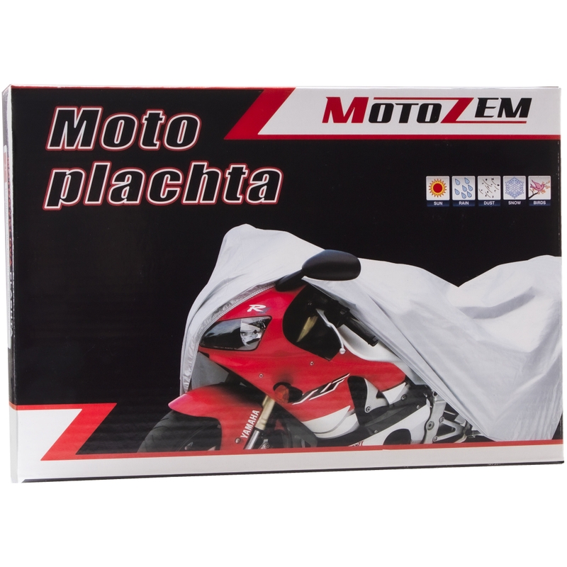 MotoZem Motorrad-Abdeckplane - silber