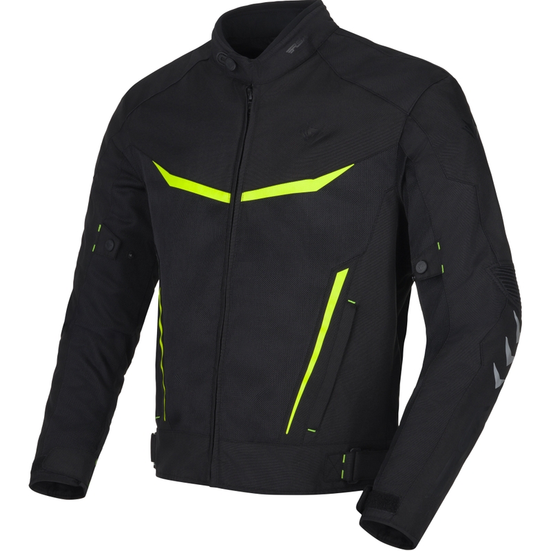 RSA Runway Motorradjacke schwarz-fluogelb
