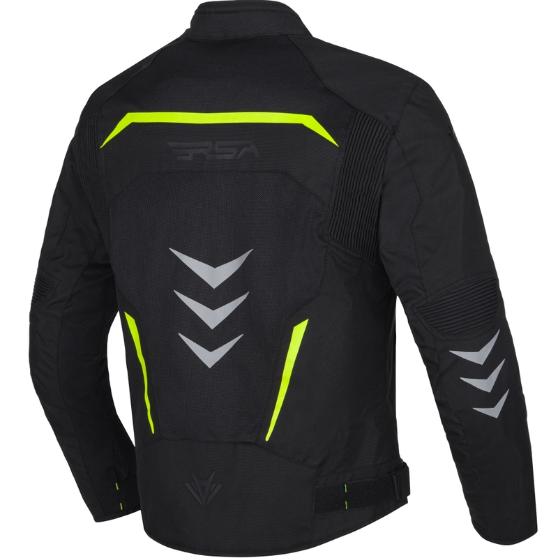 RSA Runway Motorradjacke schwarz-fluogelb