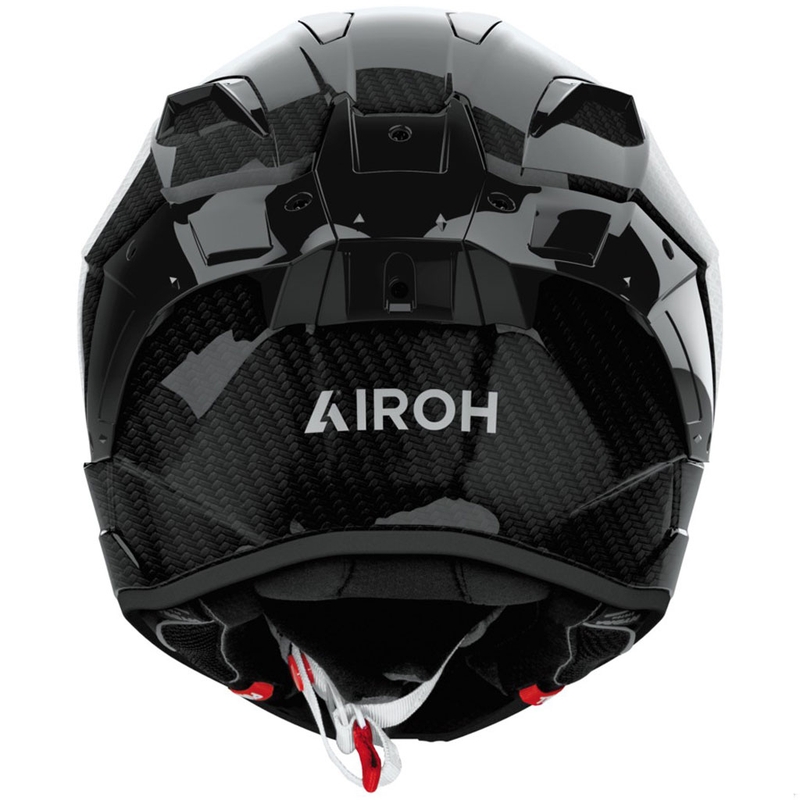 Airoh GP800 Carbon Integralhelm für Motorradfahrer schwarz glänzend